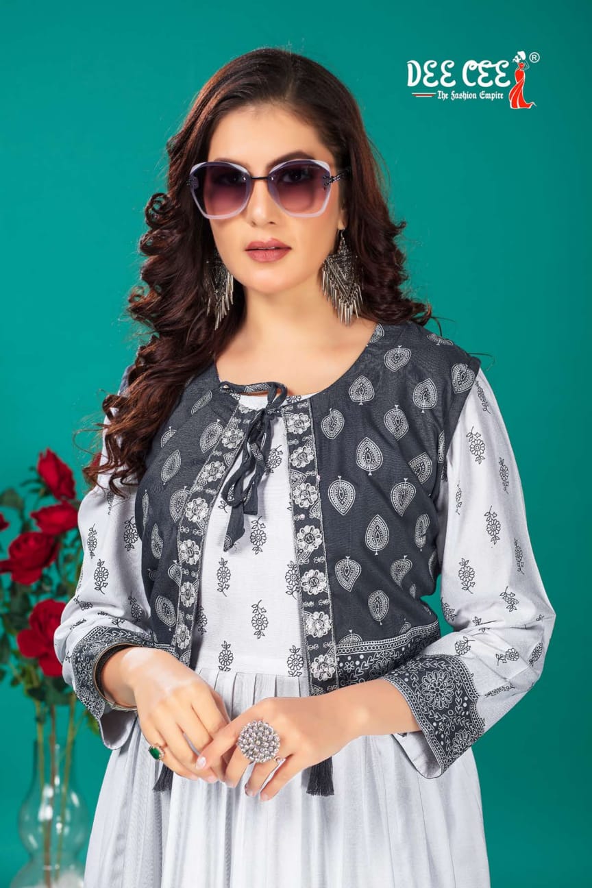 Bhuvi By Deecee Beautiful Rayon Anrakali Wholesale Kurtis Suppliers In Mumbai